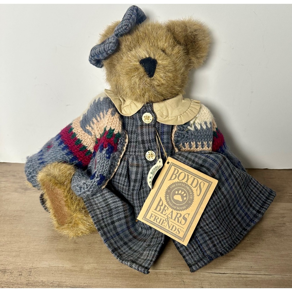 Boyds Bear Plush - Zelma G Berriweather 1998 Club Redemption 12"‎ Collectible